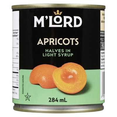 M'Lord Apricots 284 ml, $0.88/100ml