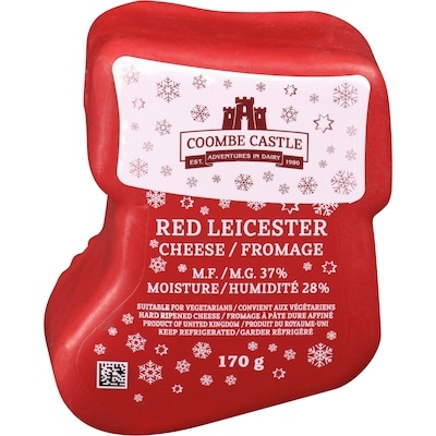 Coombe Red Leicester Cheese M.F. 37% 170 g, $5.88/100g
