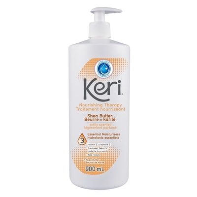 Keri Nourishing Therapy Shea Butter Essential Moisturizers 900 ml, $1.44/100ml