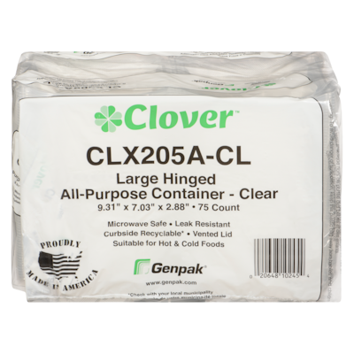 null Clear All-Purpose Container, Large Hinged 75 ea, $29.29/1ea