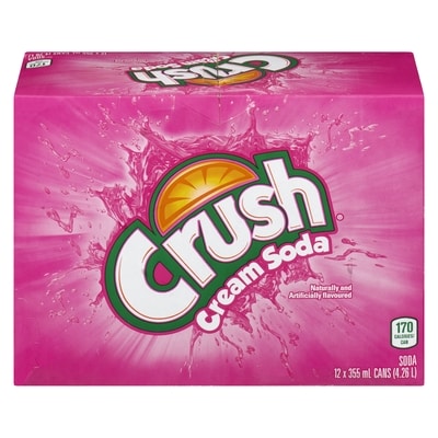 Crush Soda Cream Soda 355 ml, $2.25/100ml
