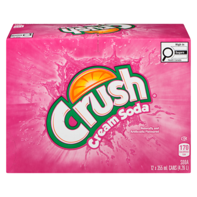Crush Soda Cream Soda 355 ml, $2.11/100ml