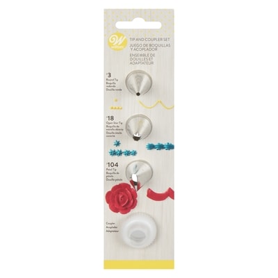 Wilton Basic Decorating Tip Set, 4-Piece 4 ea, $1.62/1ea