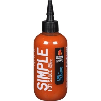 Maritime Madness Simple Hot Sauce Lime + Cilantro 275 ml, $4.36/100ml