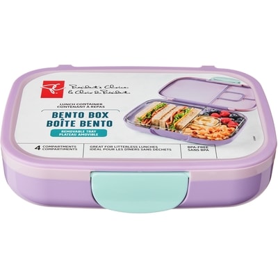 President's Choice Bento Lunch Box -Purple 1 ea, $15.00/1ea