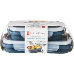 le Choix du Président Ensemble de 2 contenants pliables en silicone – Petit 2 ea, 4,50 $/1ch