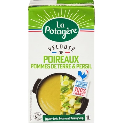 La Potagere Velouté de poireaux, pommes de terre & persil 1 l, 0,68 $/100ml