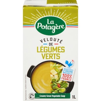La Potagere Velouté de légumes verts 1 l, 0,68 $/100ml