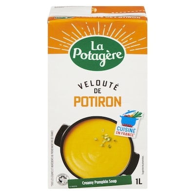 La Potagere Velouté de potiron 1 l, 0,68 $/100ml