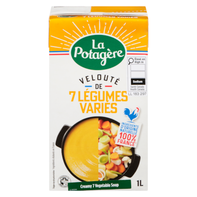 La Potagere Creamy 7 Vegetable Soup 1 l, $0.68/100ml