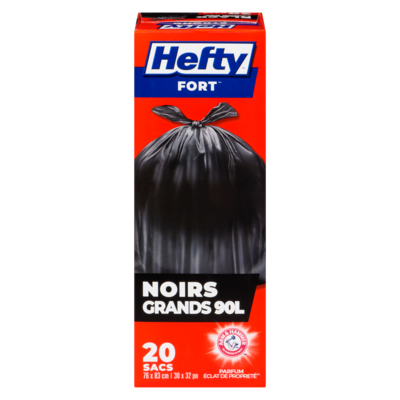 Hefty Fort sacs à ordures à rabat facile grands 77 l 20 ea, 0,38 $/1ch