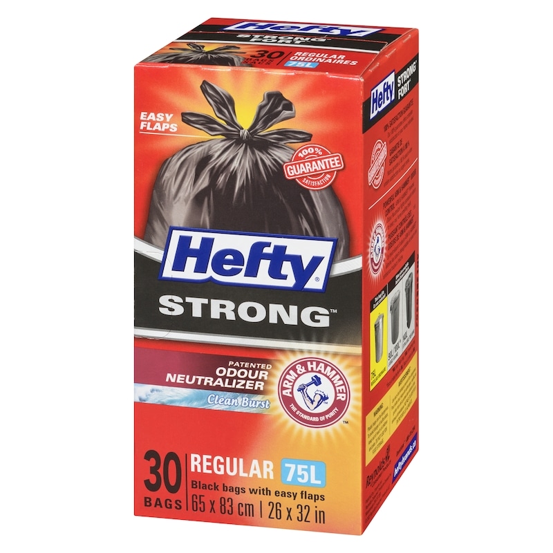 Strong Easy Flaps Garbage Bags Regular 75 L