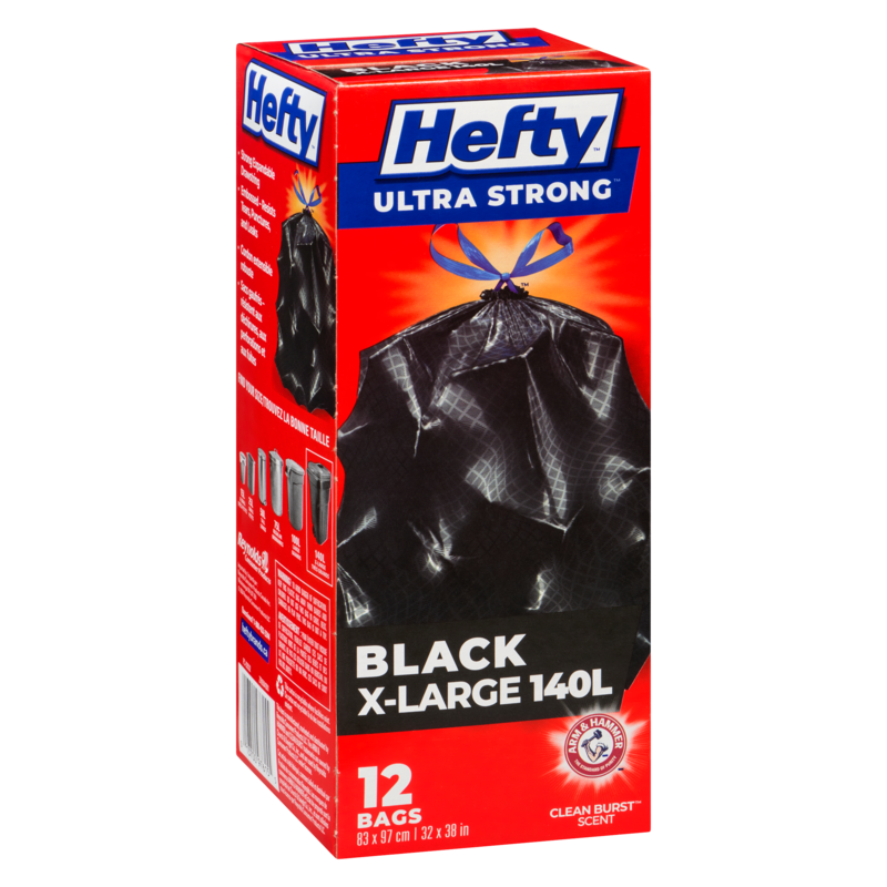 Ultra Strong Drawstring Garbage Bags Extra Large 121 L