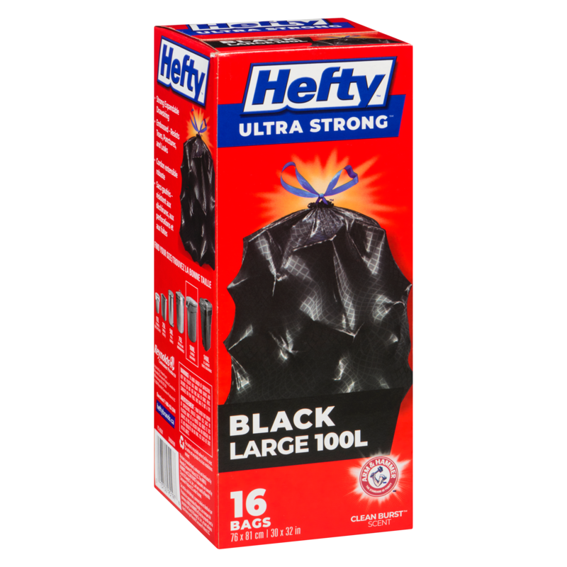 Ultra Strong Drawstring Garbage Bags Large 77 L