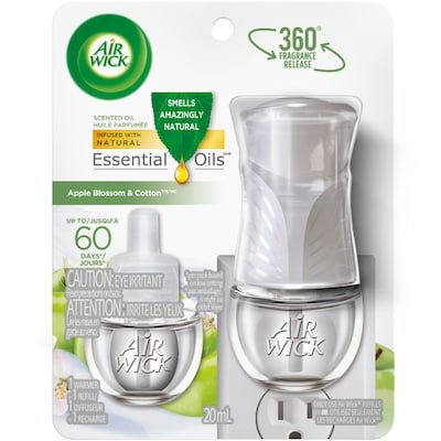 Air Wick SCENTED OIL - Kit - 1+1 Apple Blossom & Cotton™ 1 ea, $5.00/1ea