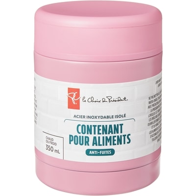 le Choix du Président Contenant pour aliments PC, 350 ml, rose 1 ea, 12,00 $/1ch