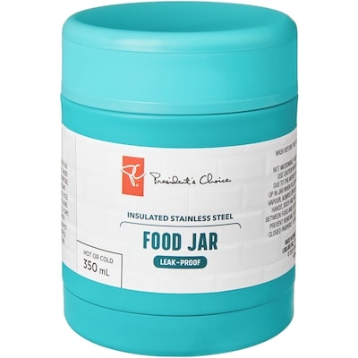 President's Choice 350ml Food Jar, Teal 1 ea, $13.00/1ea