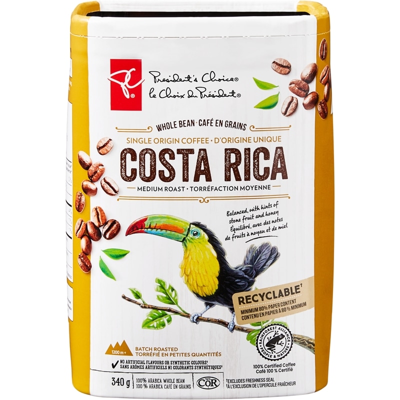 PC® Costa Rica Single Origin Medium Roast Whole Bean Coffee