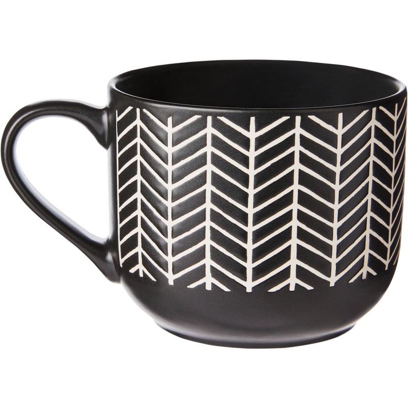 Wax Resist Mug -Chevron