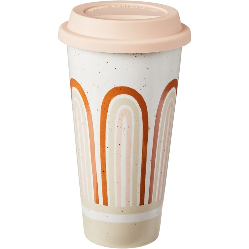 Ceramic Travel Mug -Peach
