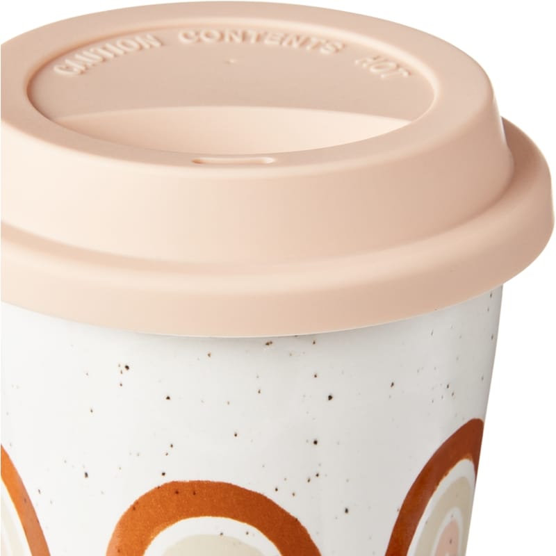 Ceramic Travel Mug -Peach