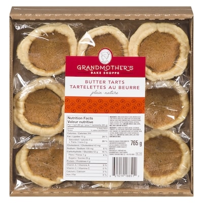 Grandmother's Bake Shoppe Butter Tarts Plain 765 g, $0.78/100g