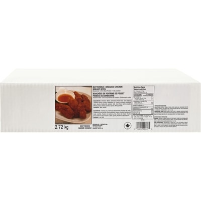 null Bouchées de poitrine de poulet panées au babeurre 2.72 kg, 0,81 $/100g