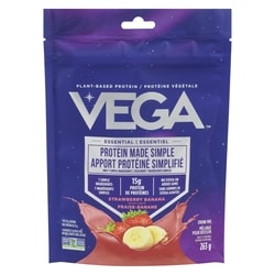 Vega Mélange pour boisson arôme de fraises et bananes 263 g, 9,12 $/100g