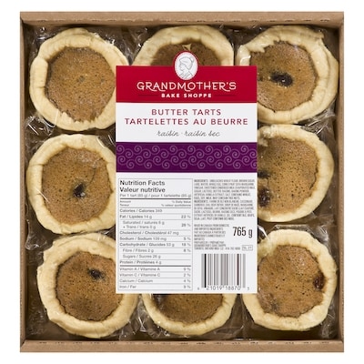 Tartelettes au beurre raisin sec