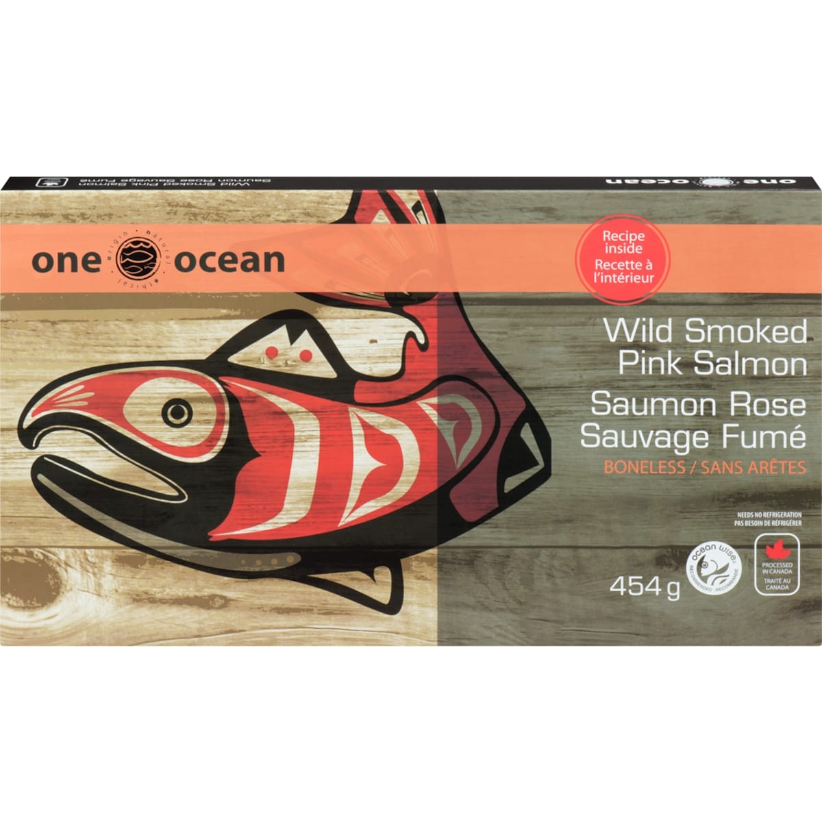 One Ocean Wild Smoked Pink Salmon Boneless
