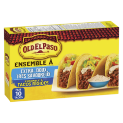 Old El Paso Ensemble à tacos rigides Extra-doux, très savoureux 330 g, 1,14 $/100g