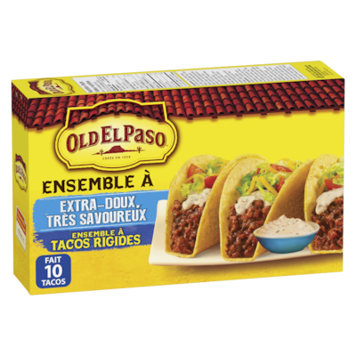 Old El Paso Ensemble à tacos rigides Extra-doux, très savoureux 330 g, 1,97 $/100g