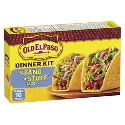 Old El Paso Stand N' Stuff Tacos, Dinner Kit, 10 Tacos 250 g, $2.60/100g