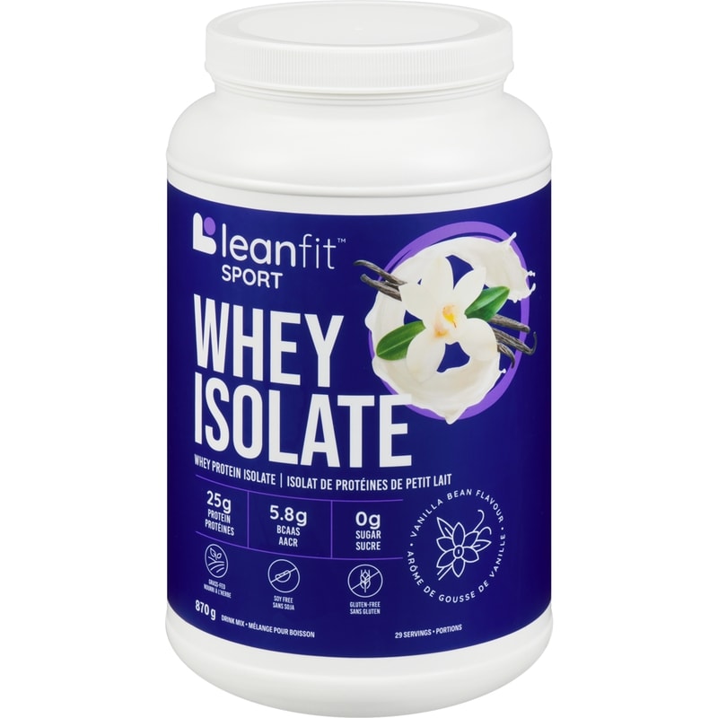 Drink Mix Sport Whey Protein Isolate Vanilla Bean Flavour