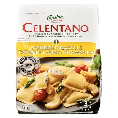 GFS Celentano raviolis aux 5 fromages 4 l, 0,35 $/100ml