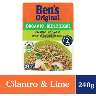 Bens Organic Cilantro and Lime Flavour Brown Jasmine Rice, Organic Food 240 g, $2.29/100g