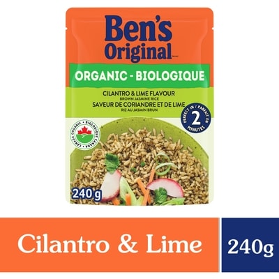 Ben’s Biologique riz brun au jasmin avec saveur de coriandre et de lime 240 g, 1,79 $/100g