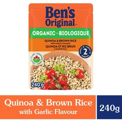 Ben’s Biologique quinoa et riz brun à saveur d'ail 240 g, 1,79 $/100g