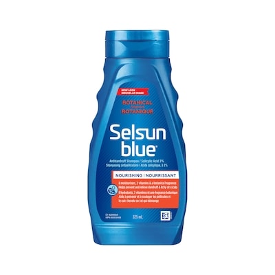Selsun Blue Botanical Anti-Dandruff Shampoo, 3% Salicylic Acid 325 ml, $3.44/100ml