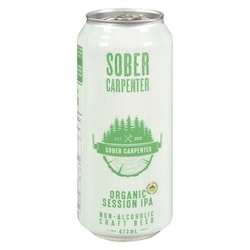 Sober Carpenter Bière de micro sans alcool session ipa biologique 473 ml, 0,85 $/100ml