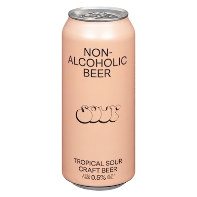 Non-Alcoholic Beer(BSA) Tropical Sour Craft Beer Sour 473 ml, $0.85/100ml
