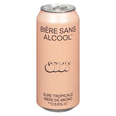 Non-Alcoholic Beer(BSA) Sure tropicale bière de micro sour 473 ml, 0,85 $/100ml