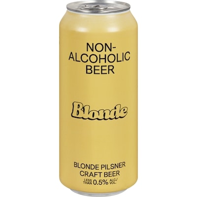 Non-Alcoholic Beer(BSA) Blonde Pilsner Craft Beer 473 ml, $0.85/100ml
