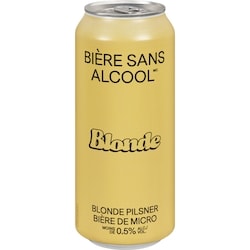Non-Alcoholic Beer(BSA) Blonde pilsner bière de micro 473 ml, 0,85 $/100ml