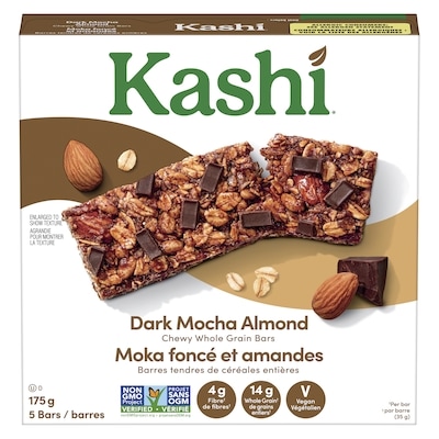 Kashi Chewy Whole Grain Bars Dark Mocha Almond 175 g, $2.29/100g