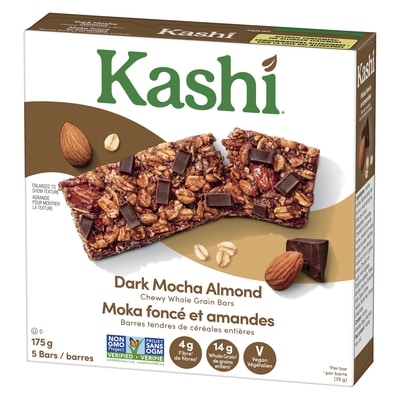 Chewy Whole Grain Bars Dark Mocha Almond