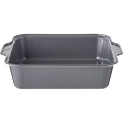 Grizzly Moule à Charnière Carré Antiadhésif 24x24cm - Rouge/Crème - Bord Haut