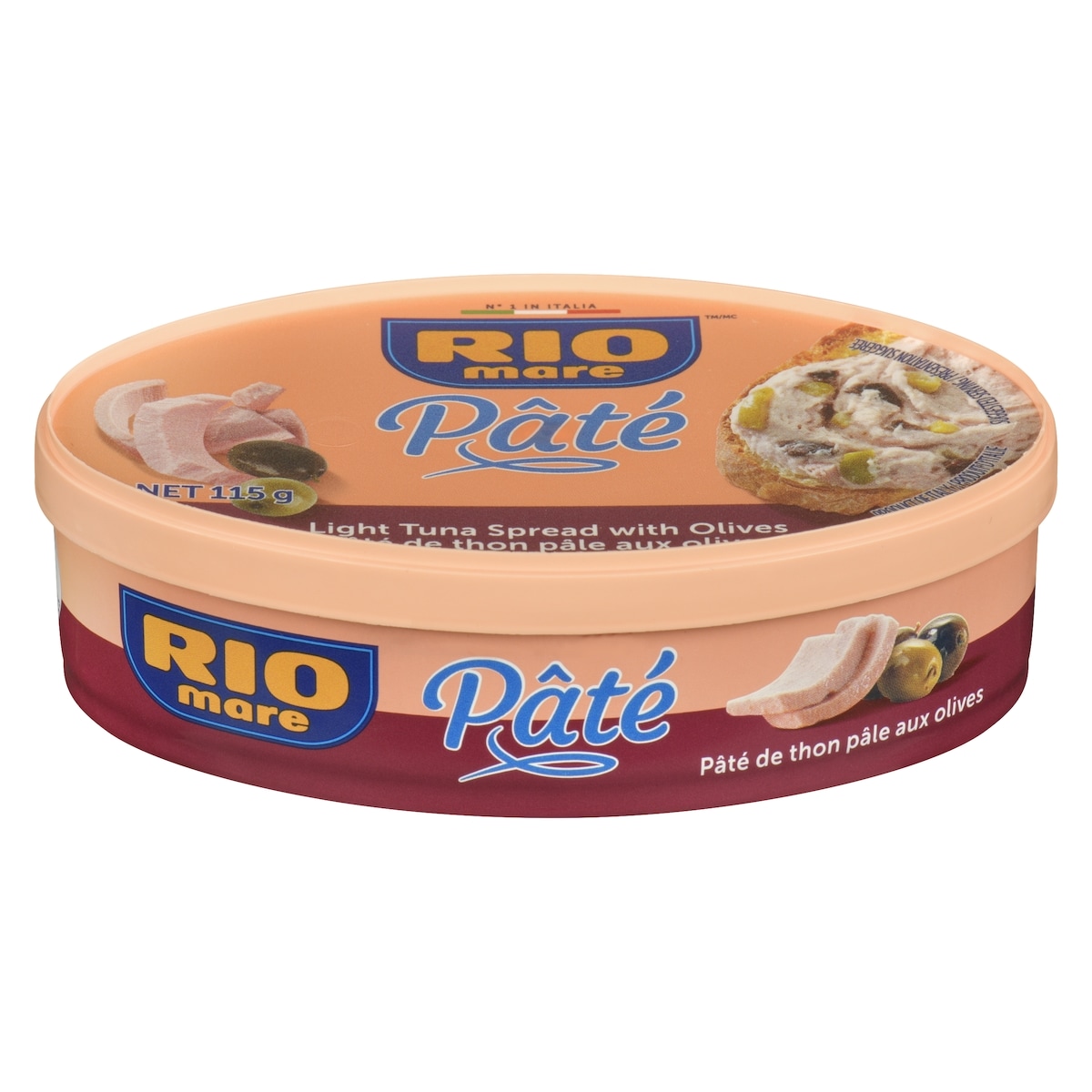 Rio Mare Pâté pâté de thon pâle aux olives 115 g, 4,34 $/100g