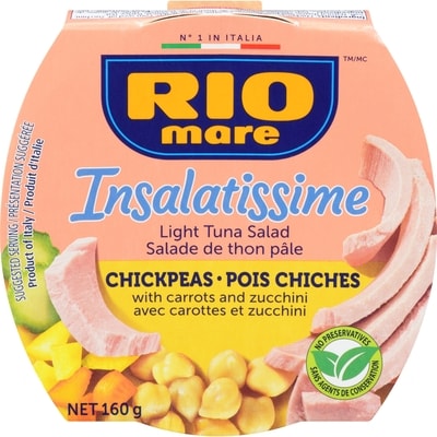 Rio Mare Insalatissime Light Tuna Salad Chickpeas 160 g, $2.50/100g