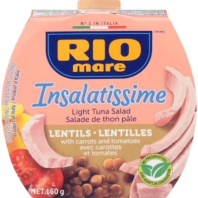 Rio Mare Insalatissime Light Tuna Salad Lentils 160 g, $2.50/100g